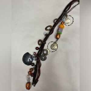 Boho Seashell Keychain - up-cycled by me